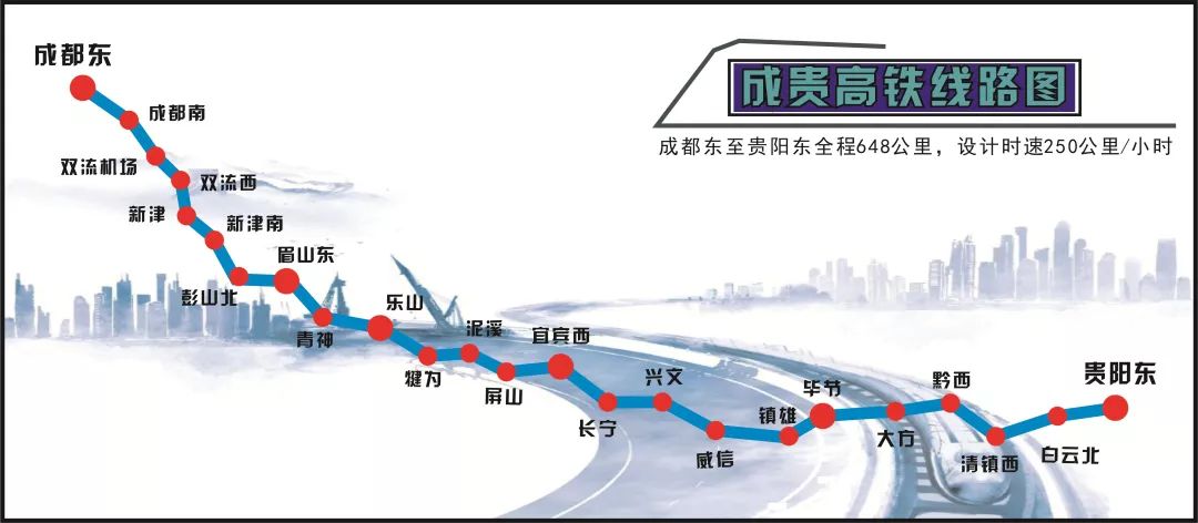 成貴高鐵將于2019年12月16日全線通車！